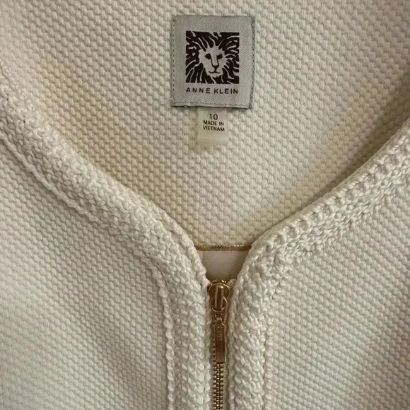 Anne Klein Jacket Braided Trim Size 10 - Picture 2 of 6